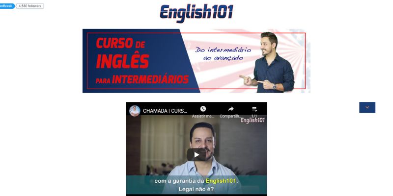 Curso de inglês intermediário - English 101