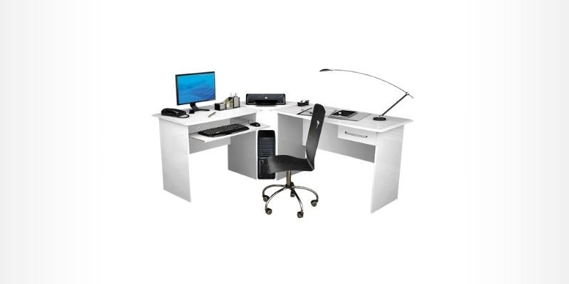 Mesa Para Computador Completa Para Trabalho Branca - Zanini