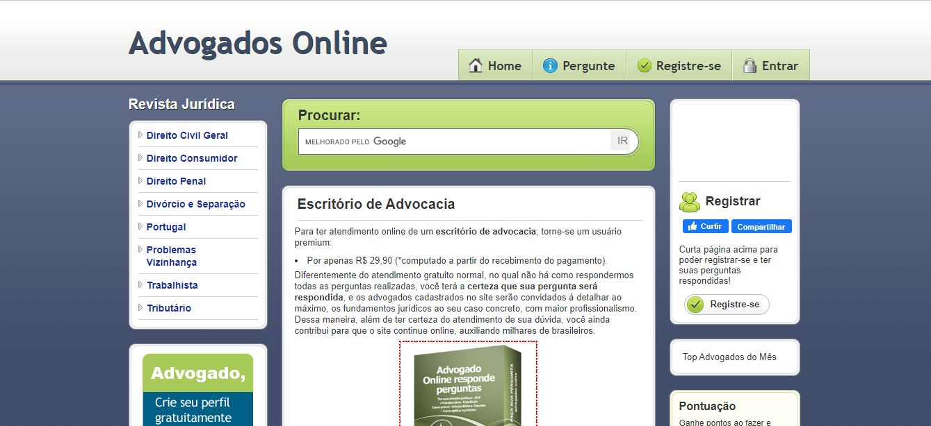 Curso de Direito “Advogado online responde perguntas)