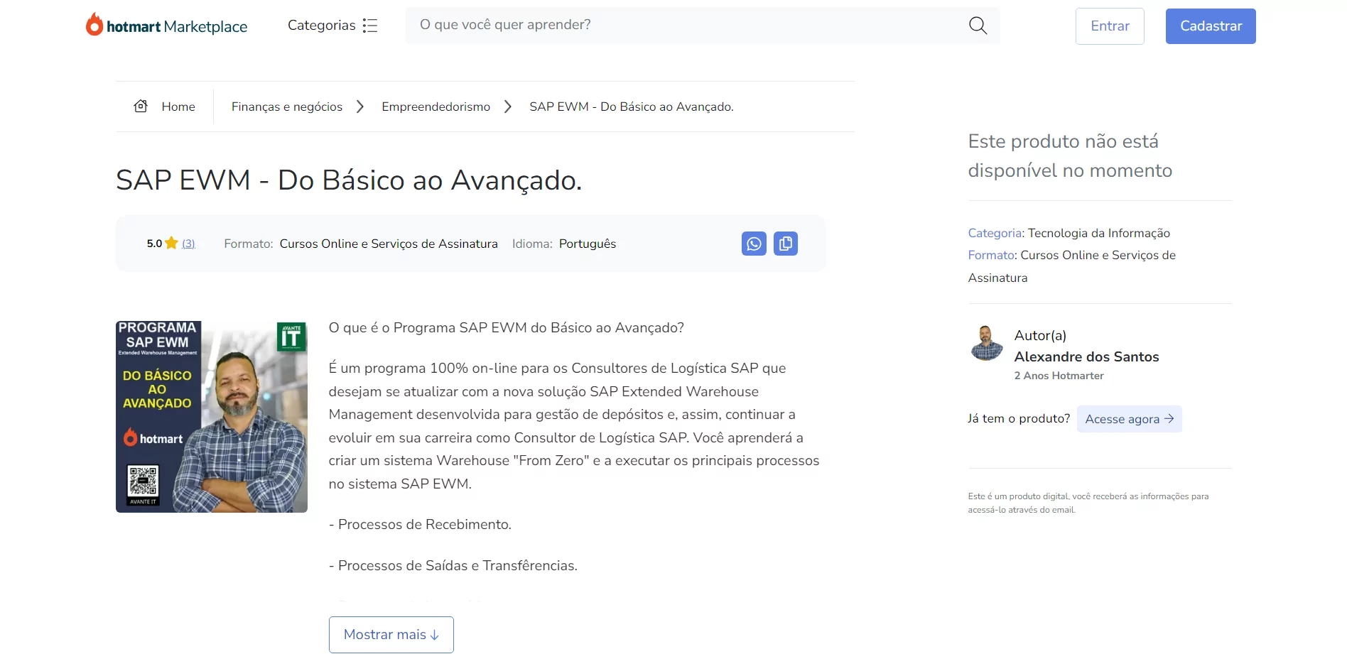 Curso SAP EWM – Do Básico ao Avançado 