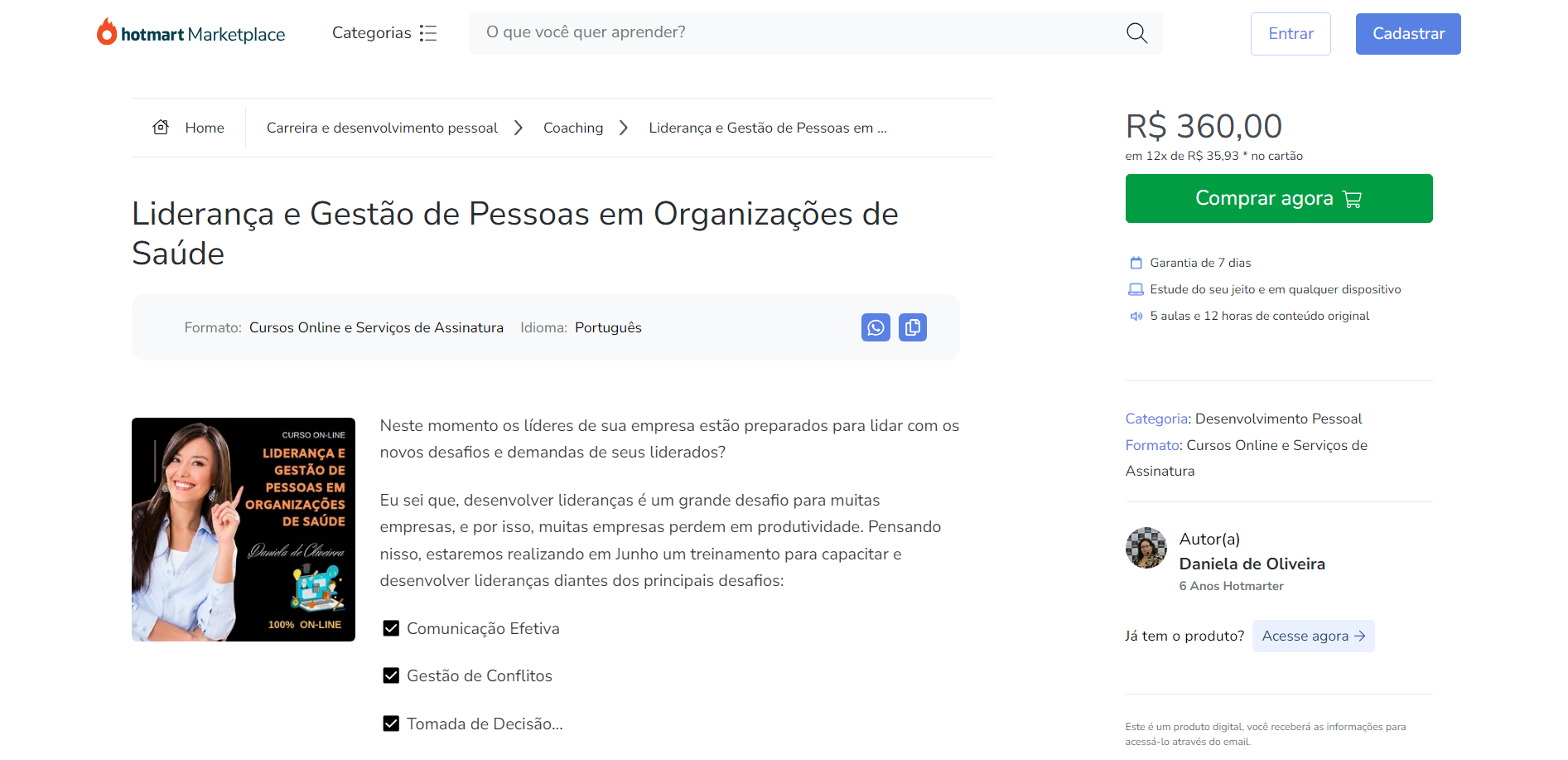 Curso liderança e gestão de pessoas em organizações de saúde