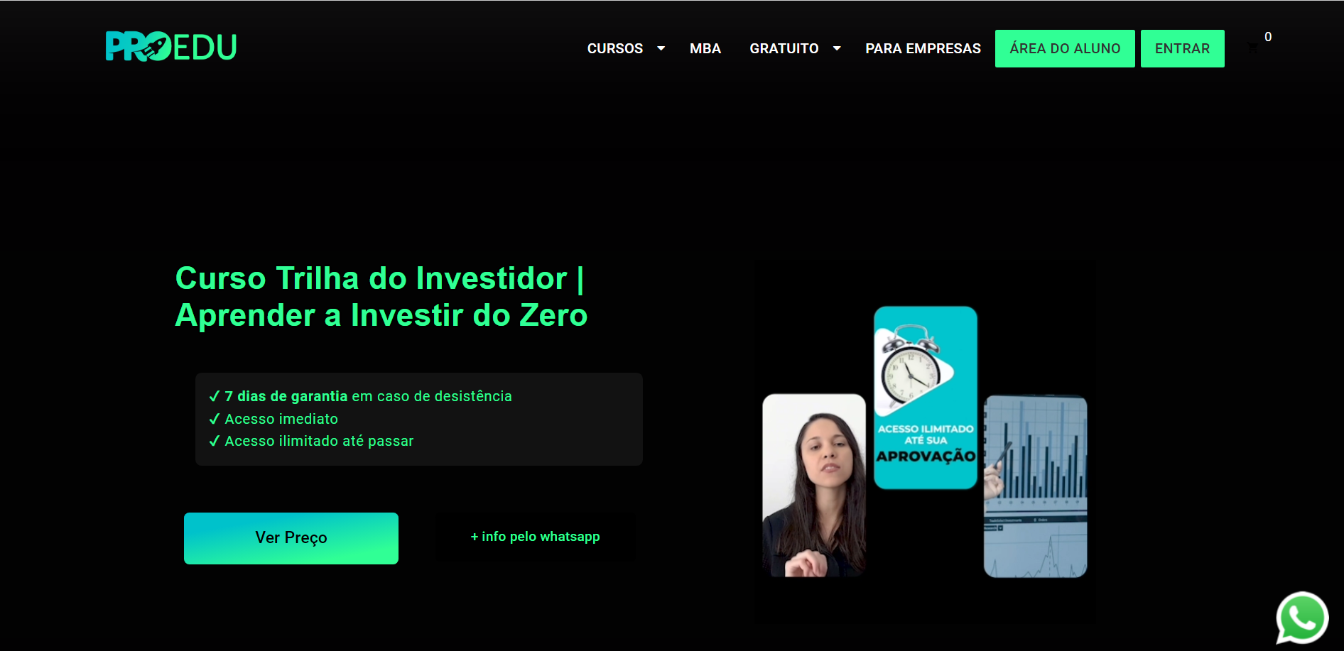 Curso Trilha do Investidor | Aprender a Investir do Zero– Pró – Educacional